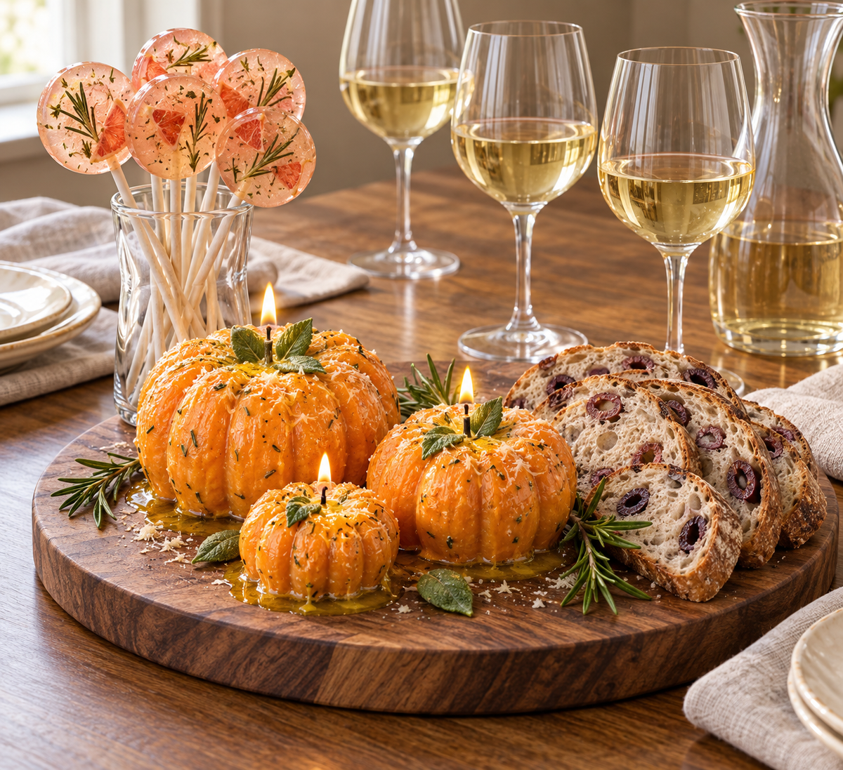 Rosemary Parmesan Pumpkin Trio
